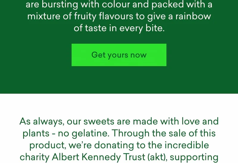 Candy Kittens LOVES vegan gummy sweets are bursting with colour and packed with a mixture of fruity flavours to give a rainbow of taste in every bite.