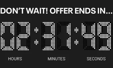DON'T WAIT, OFFER ENDS IN...