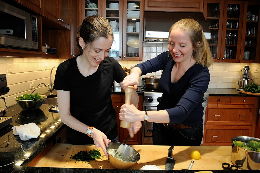 Merrill and me in my kitchen.