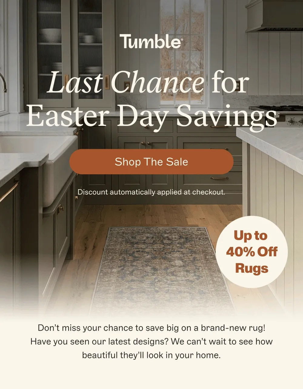 Last Chance for Easter Day Savings [ Shop the Sale ]