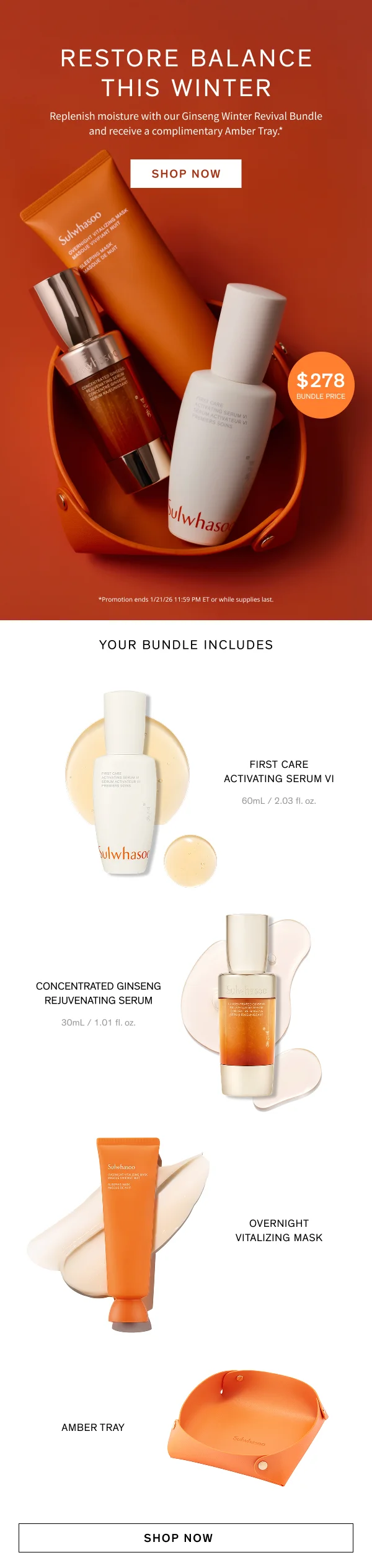 Winter Revival Bundle and a complimentary gift
