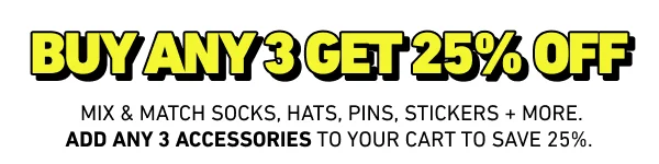 Buy any 3 get 25% off