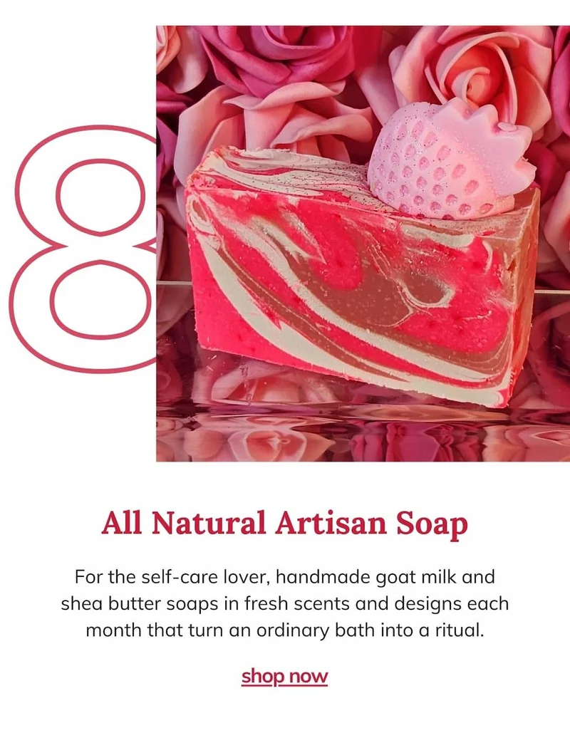 Monthy Handmade All Natural Artisan Soap Subscription Box