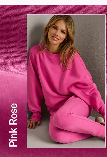 DreamGlow™ Crew Neck: Pink Rose