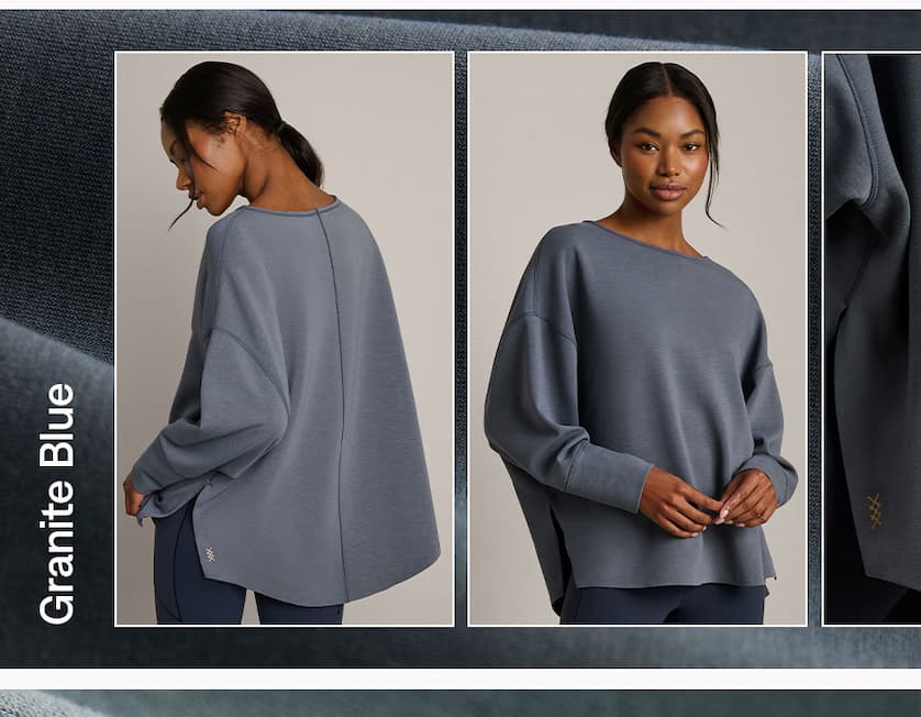 DreamGlow™ Pullover: Blue Granite