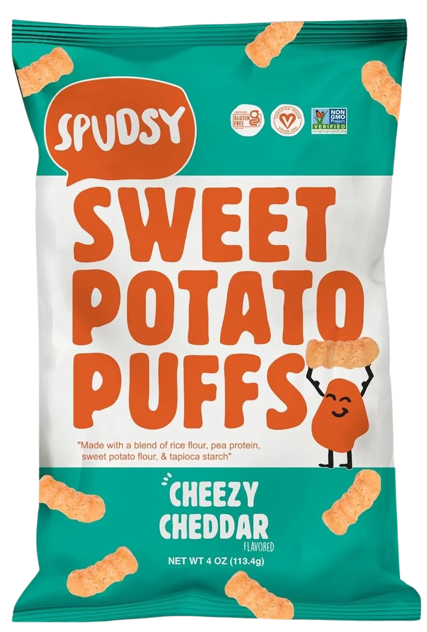 Image of Spudsy Cheezy Cheddar Sweet Potato Puffs