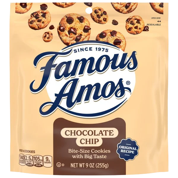 Image of Famous Amos Chocolate Chip Cookies Bite-Size Cookies