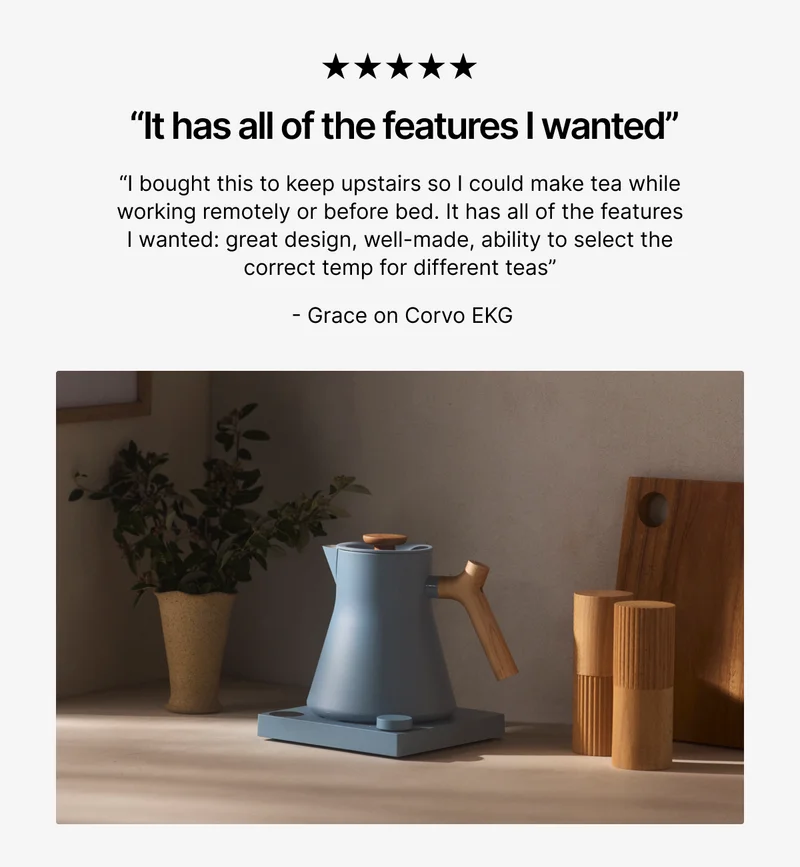 It has all of the features I wanted - Corvo EKG