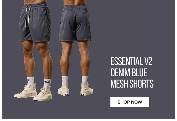 Essential V2 Denim Blue Shorts