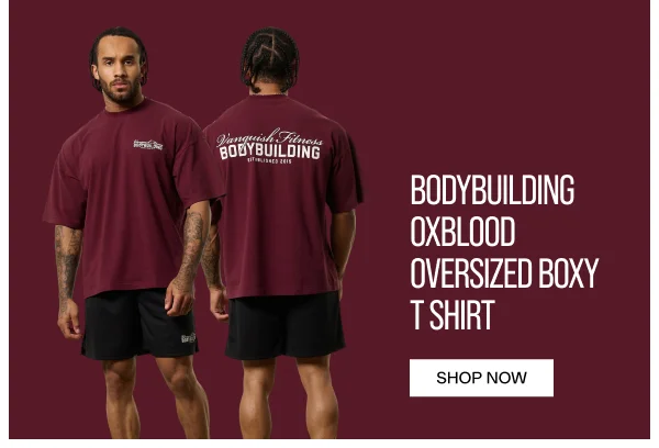 Bodybuilding Oxblood Oversized Tee