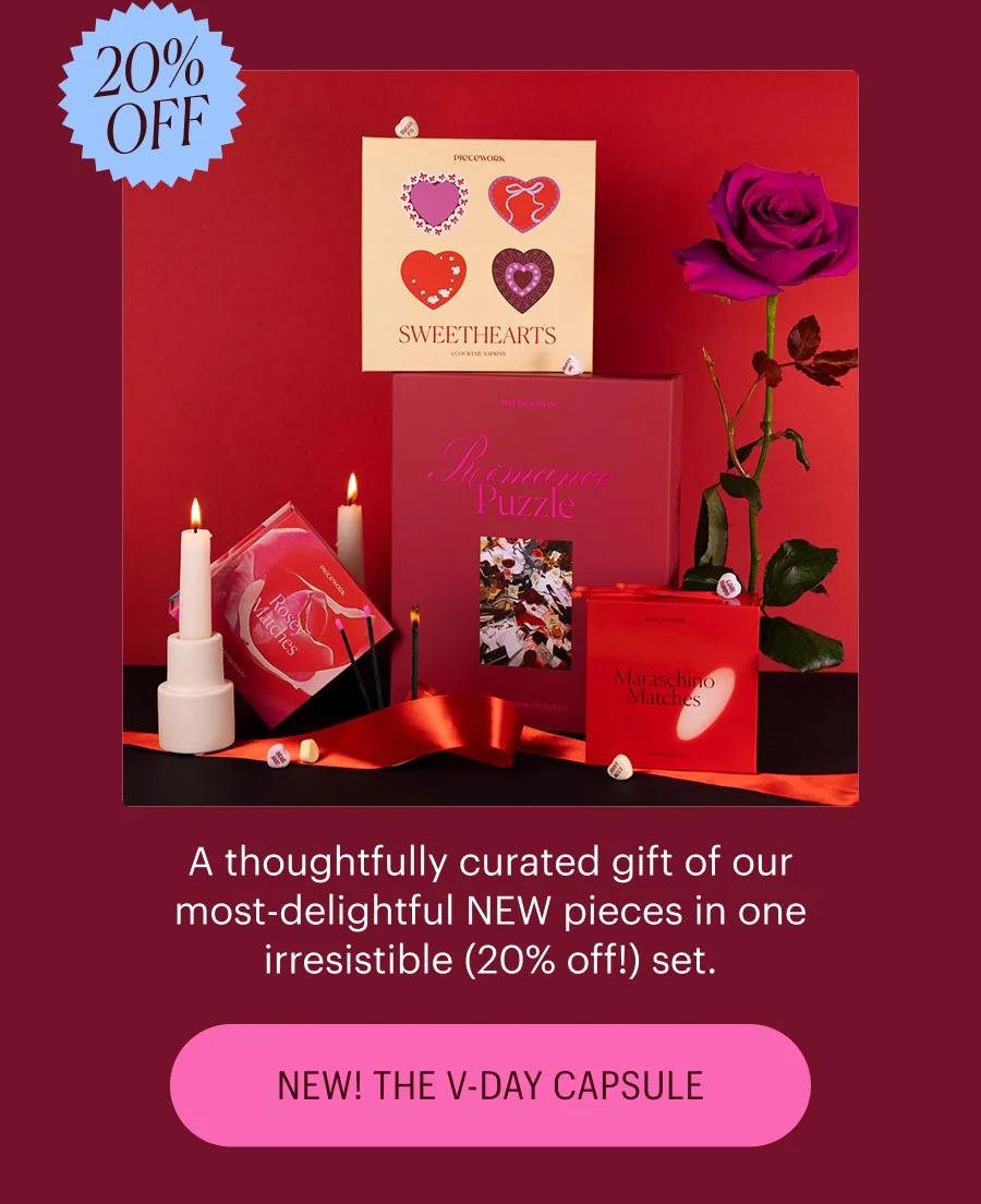 A thoughtful curated gift of our most-delightful NEW pieces in one irresistible (20% off) set. Shop the V-Day Capsule