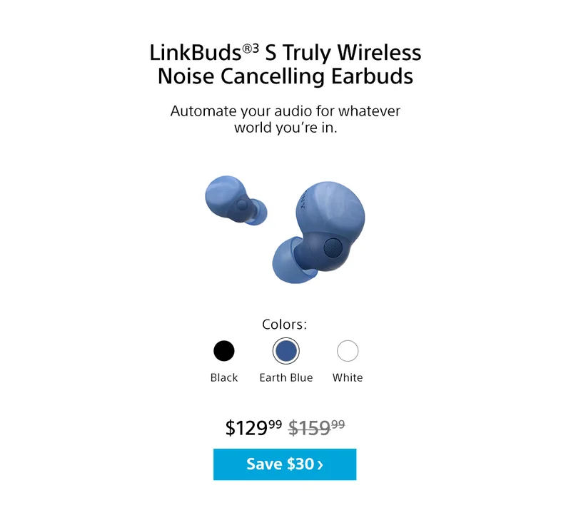 LinkBuds®³ S Truly Wireless Noise Cancelling Earbuds