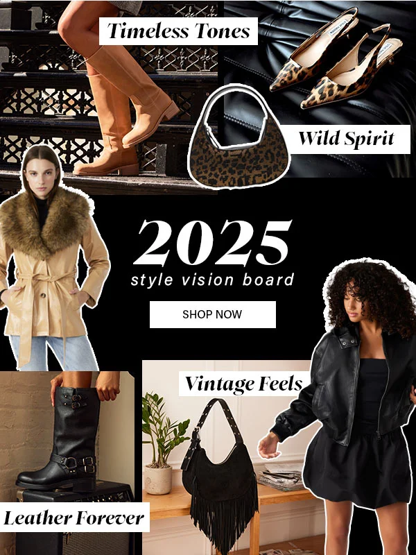 2025 style vision board - RIggs, kari, koa bag, BOWERY COAT, astor, Siena bag, Zephyra jacket