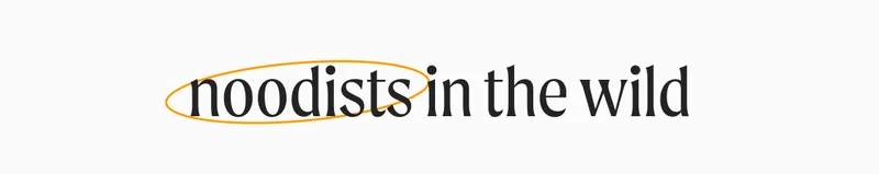noodists in the wild