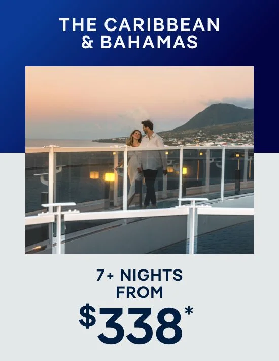 Caribbean & Bahamas – 7+ Nights – Click to View Cruises & Book Now