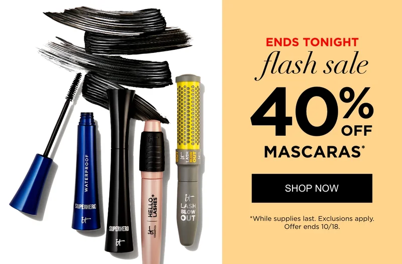Ends tonight flash sale