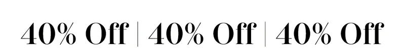 40% Off