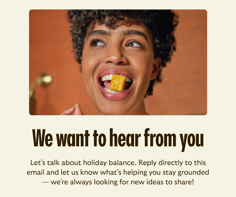 We want to hear from you