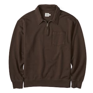 Midweight Terry Quarter Zip Sweatshirt