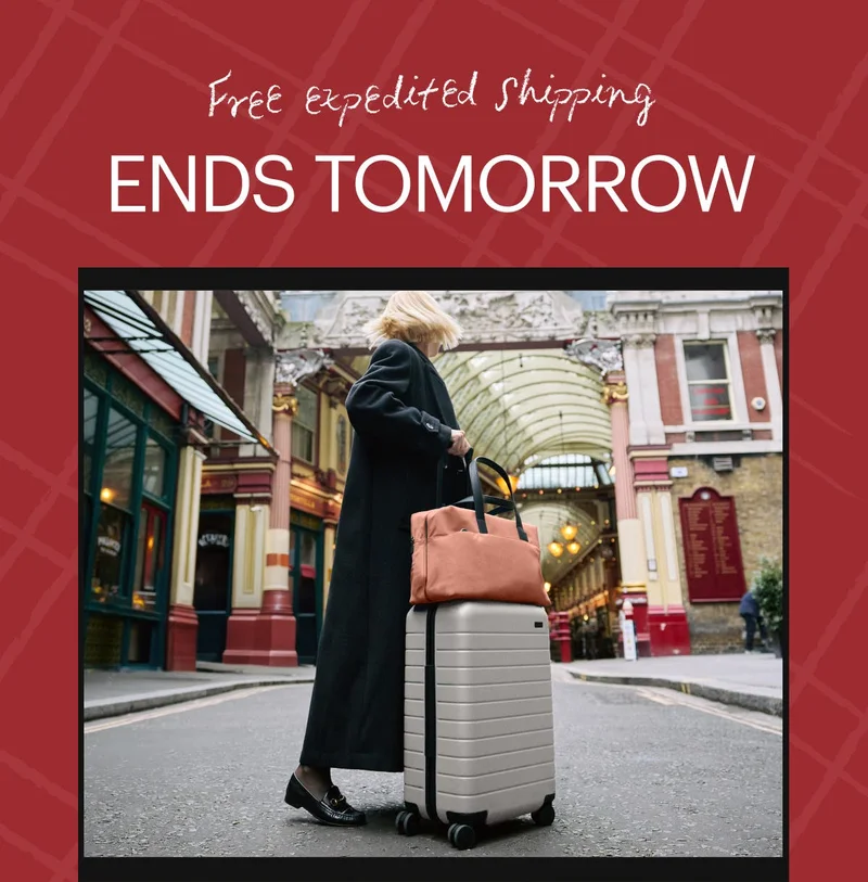 FREE EXPEDITED SHIPPING ENDS TOMORROW