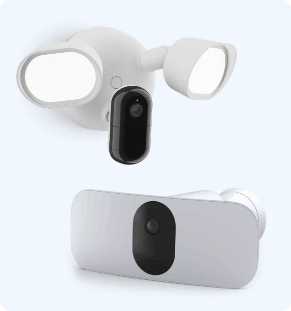 Arlo floodlight cameras.