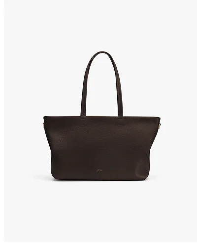 Small Easy Zipper Tote Mocha