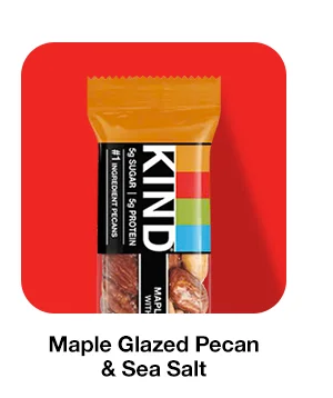 Maple Glazed Pecan & Sea Salt Nut Bars