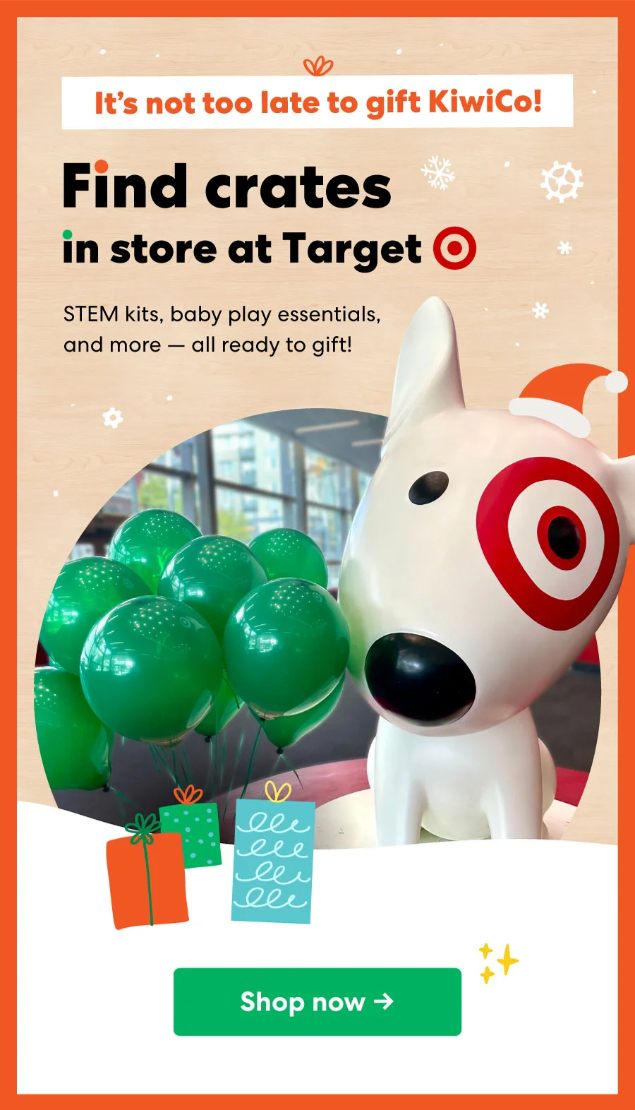 It's not too late to gift KiwiCo! Find crates in store at Target