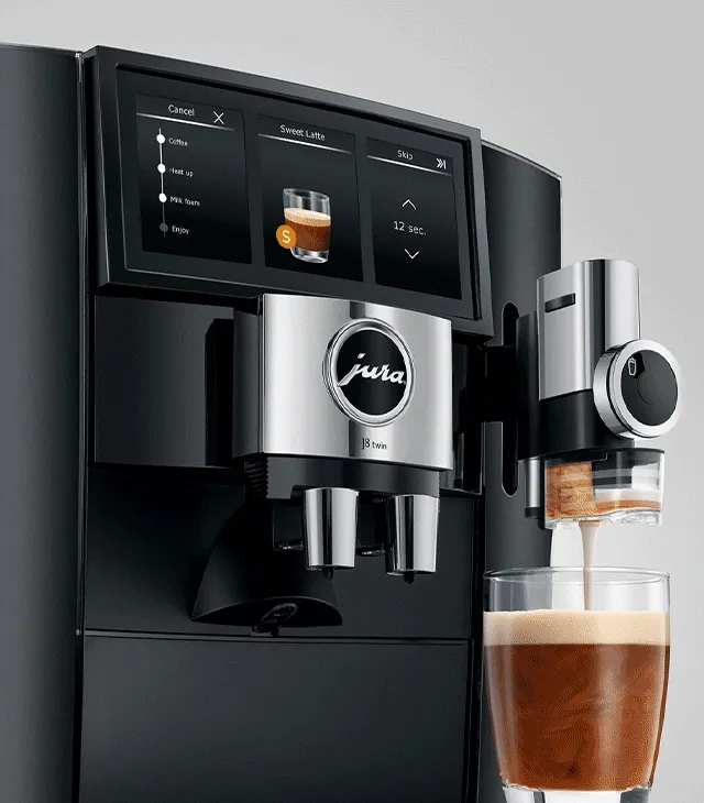 JURA’s latest espresso & coffee machine brings you dual grinders, sweet foam & 32 drink options.
