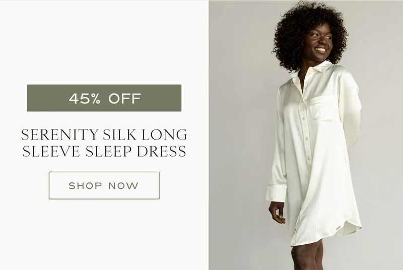 Shop The Silk Long Sleeve Sleep Dress