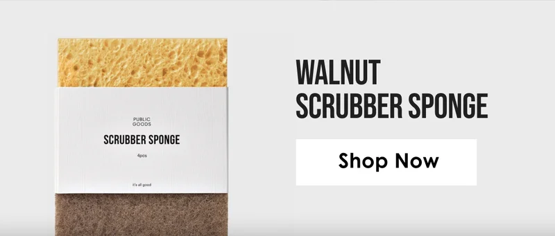 Walnut Scrubber Sponge