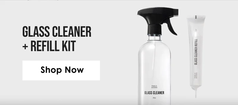 Glass Cleaner + Refill Kit