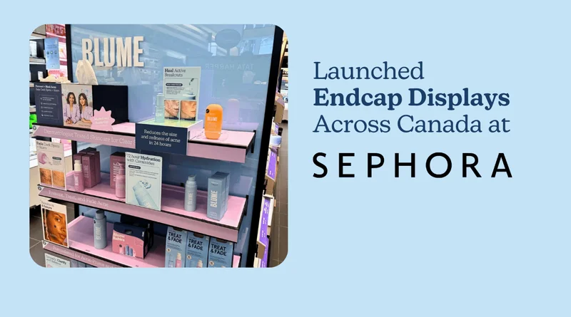 Launched endcap displays across Canada at Sephora!