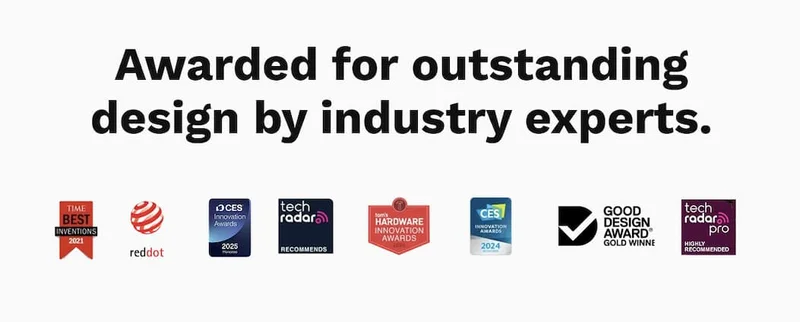 Awarded for outstanding design by industry experts.