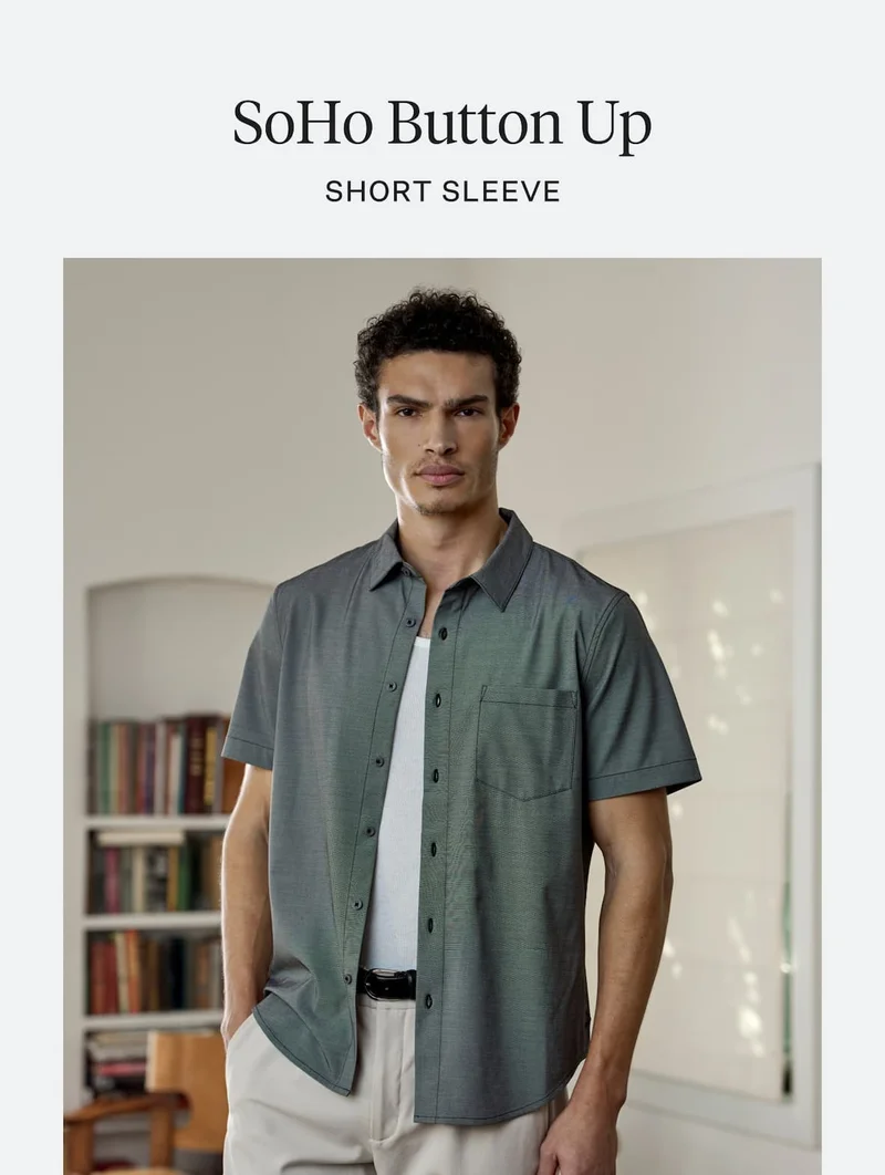 SoHo Button Up Short Sleeve