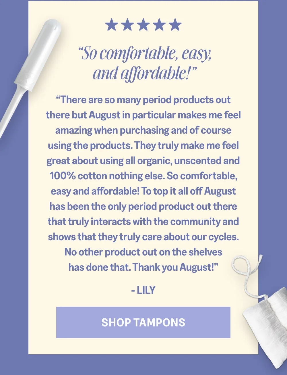 [SHOP TAMPONS]