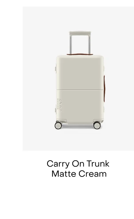 Carry On Trunk Matte Cream