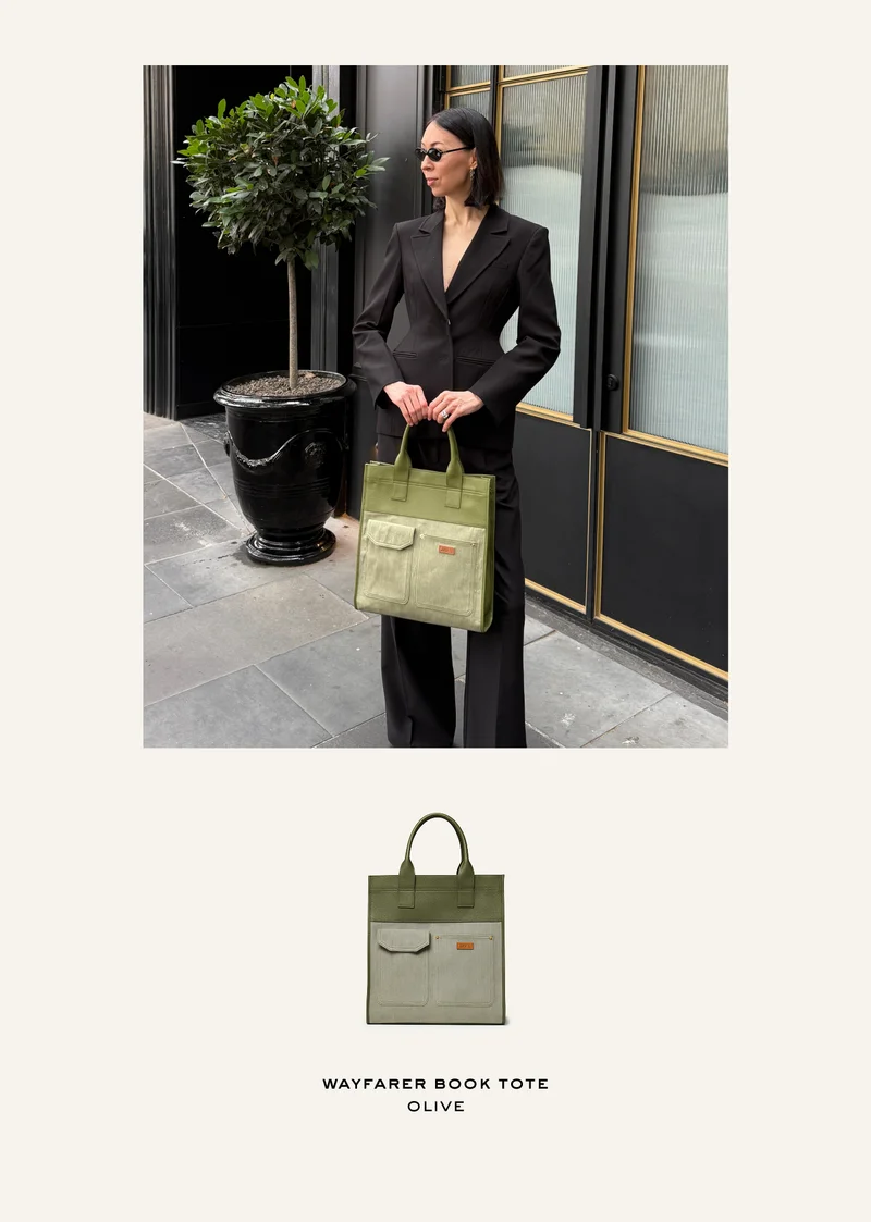 Wayfarer Book Tote Olive