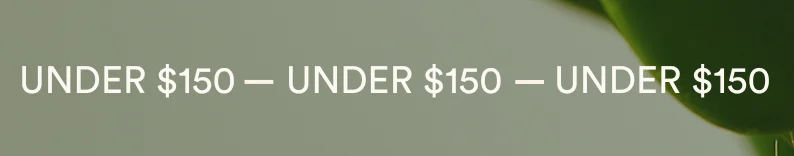 under $150