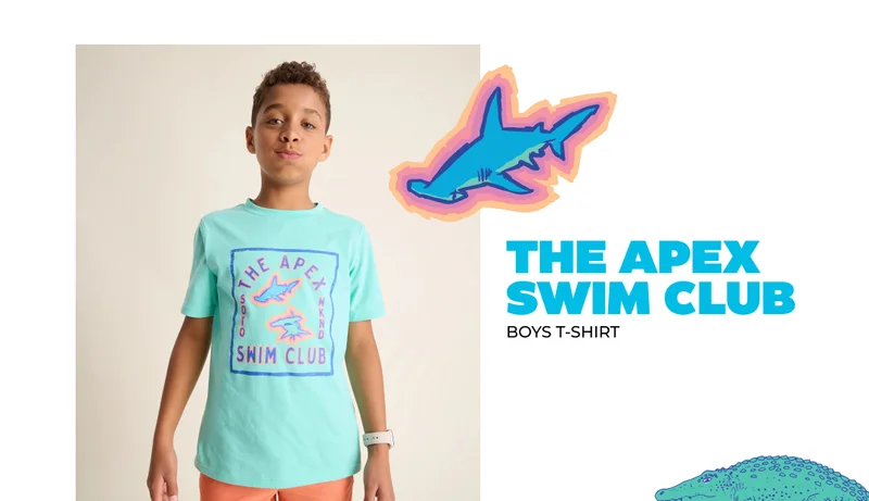 Boys T-Shirt: The Apex Swim Club