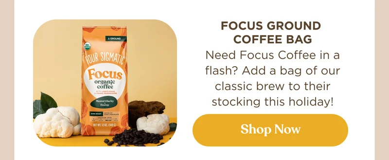 Focus Ground Coffee Bag | Need Focus Coffee in a flash? Add a bag of our classic brew to their stocking this holiday! | Shop now