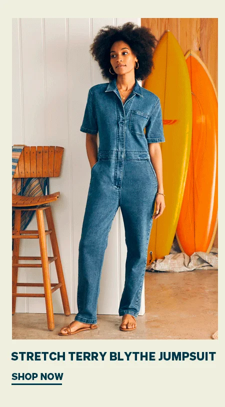 Stretch Terry Blythe jumpsuit