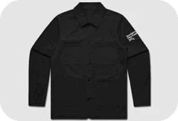Gif of Sundance Branded Chore Jacket, Blue T-shirt, and FIN corduroy hay.
