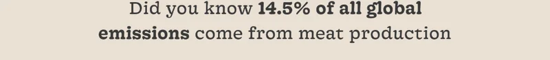 Did You Know 14.5% of All Global Emissions Come from Meat Production Alone?