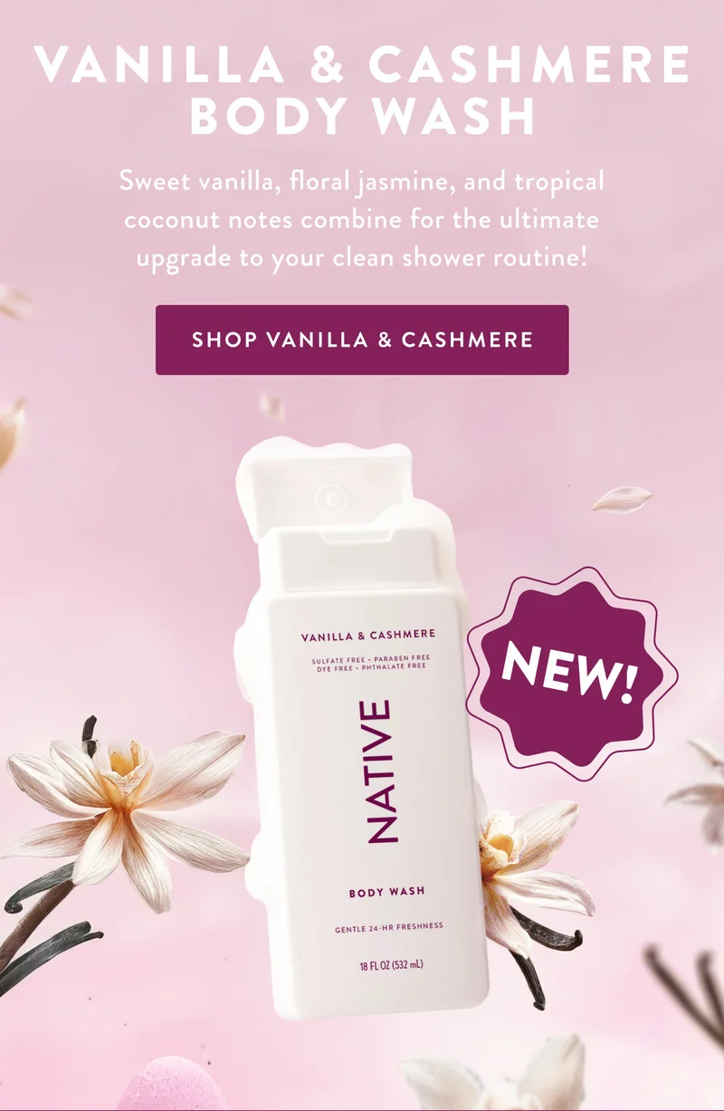 VANILLA & CASHMERE BODY WASH | Sweet vanilla, floral jasmine, and tropical coconut notes combine for the ultimate upgrade to your clean shower routine! | SHOP VANILLA & CASHMERE | NEW!