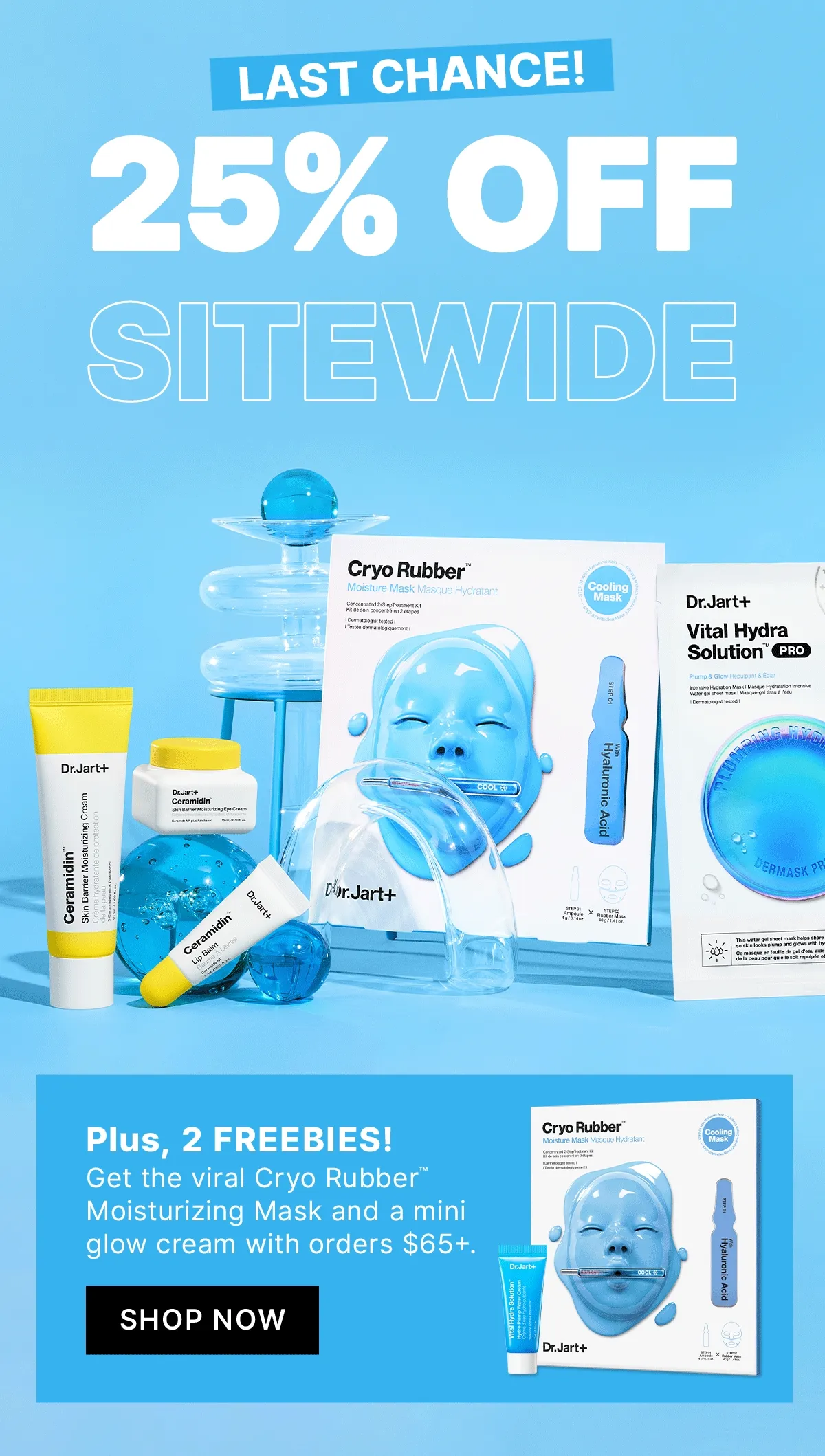 Calling all sensitive skin types. Get 3 free Cicapair full sizes with orders $65+.