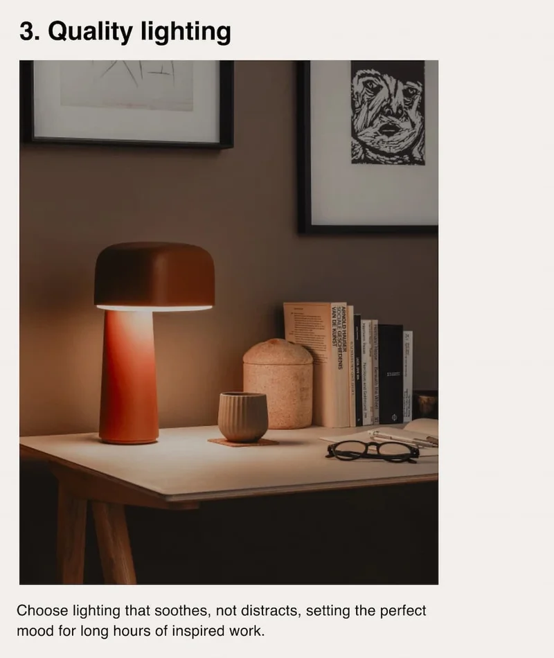 3. Quality lighting