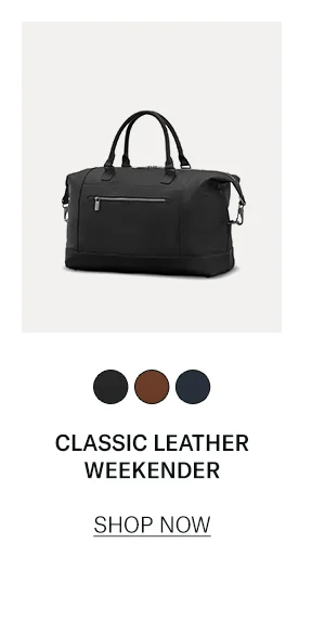 Classic Leather Weekender