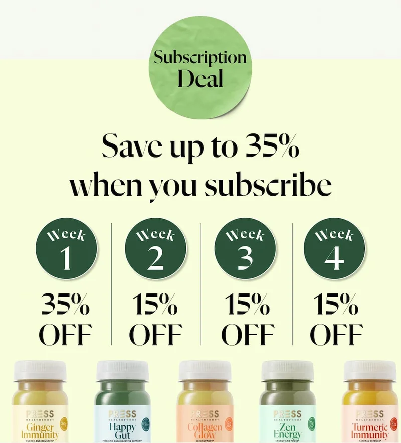 Save up to 35% when you subscribe