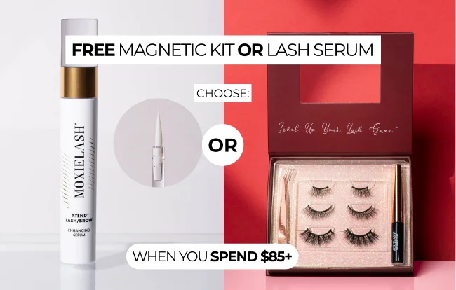 Free Magnetic Kit or Lash Serum when you spend $85+